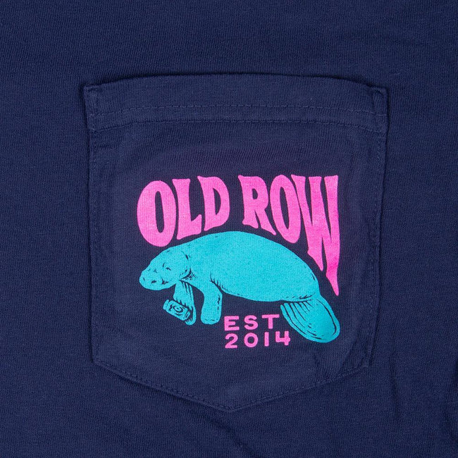 The Party Manatee Pocket Tee-T-Shirts-The Boozy Collection-Old Row