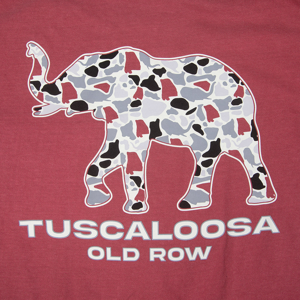 Tuscaloosa Camo Elephant Pocket Tee