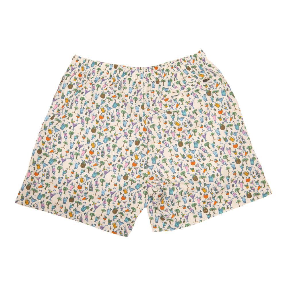 Tropical Drinks Swim Trunks-Swimwear-The Novelty Collection-Old Row
