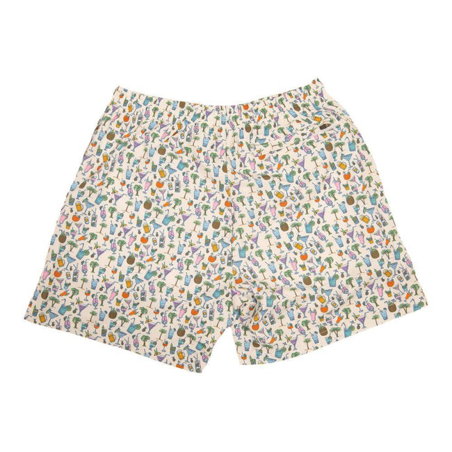 Tropical Drinks Swim Trunks-Swimwear-The Novelty Collection-Old Row