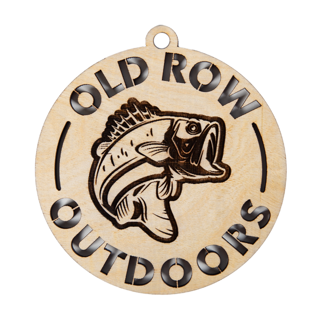 Old Row Outdoors Wooden Ornament