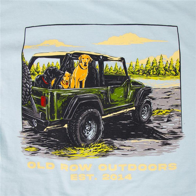 Old Row Off Road Dogs Pocket Tee-T-Shirts-oldrowwholesale-Old Row