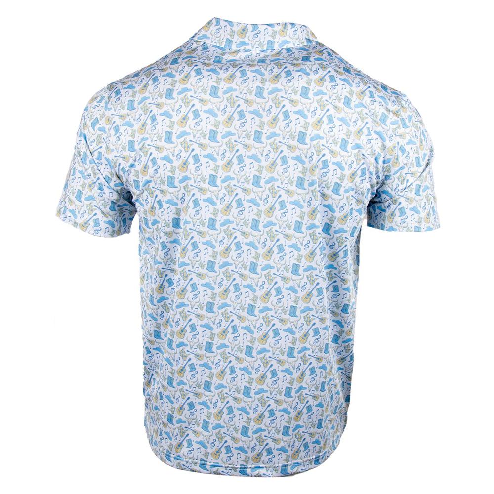 Old Row Western Cactus Polo-Polos-The Novelty Collection-Old Row