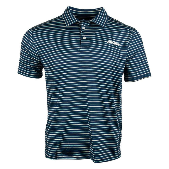 Old Row Striped Polo-Polos-Old Row Branded-Navy-S-Old Row