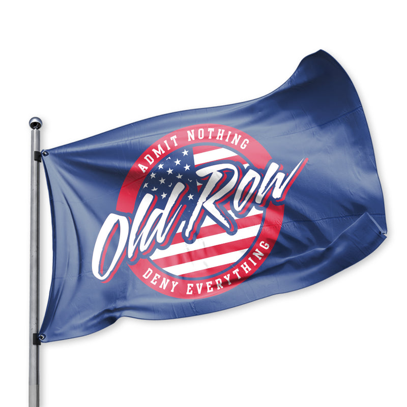 Old Row Circle Logo USA Flag