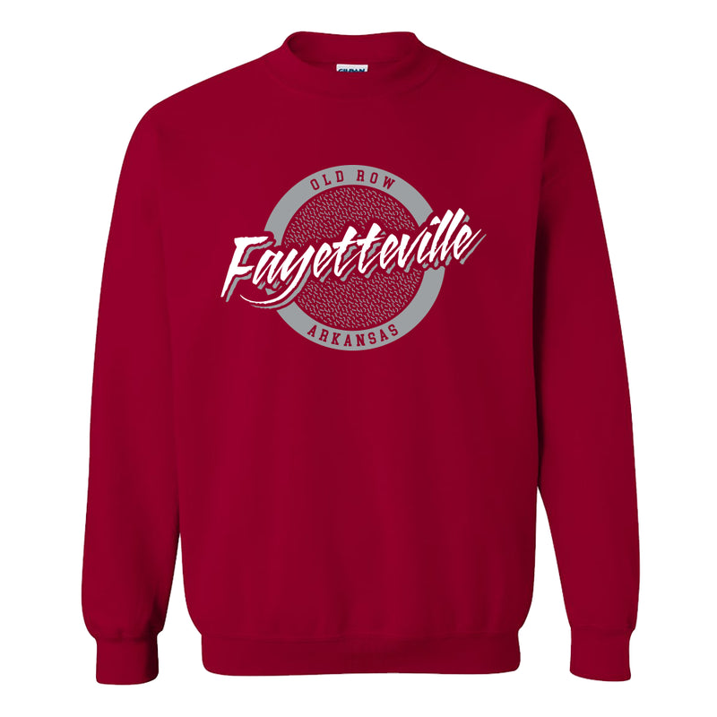 Fayetteville, Arkansas Circle Logo Crewneck Sweatshirt