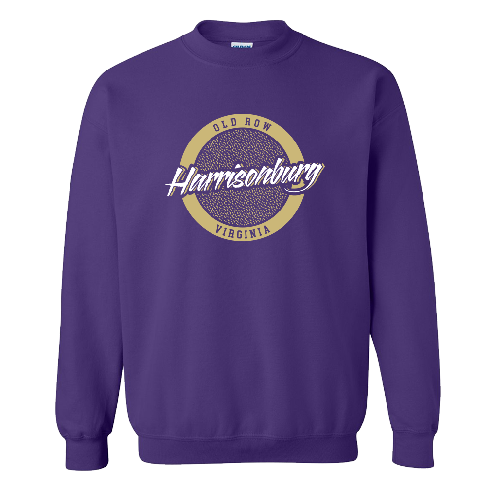 Harrisonburg, Virginia Circle Logo Crewneck Sweatshirt