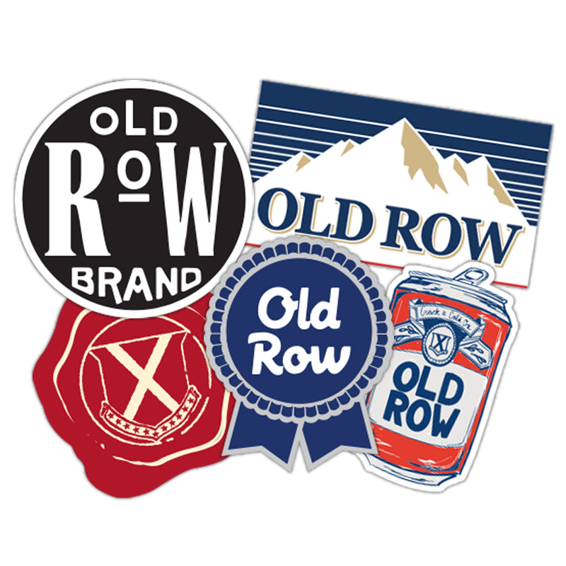 Old Row Alcohol Sticker 5-Pack