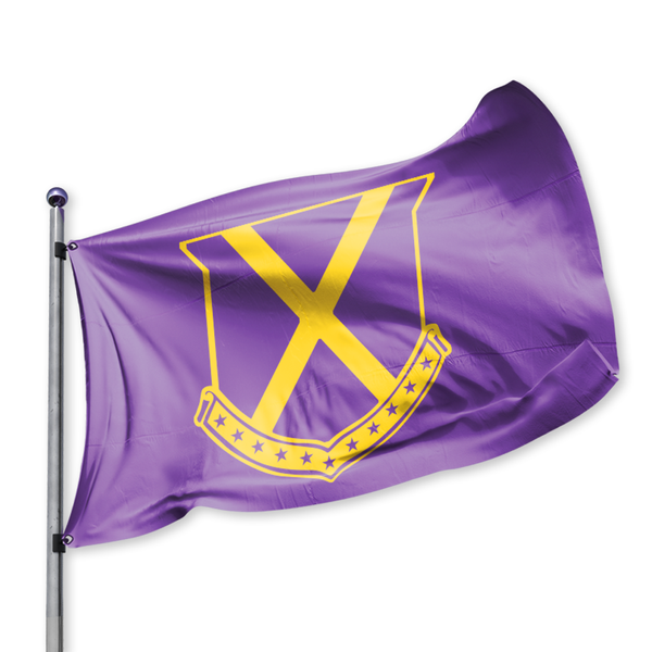 Old Row Crest Tailgate Flag (Purple)