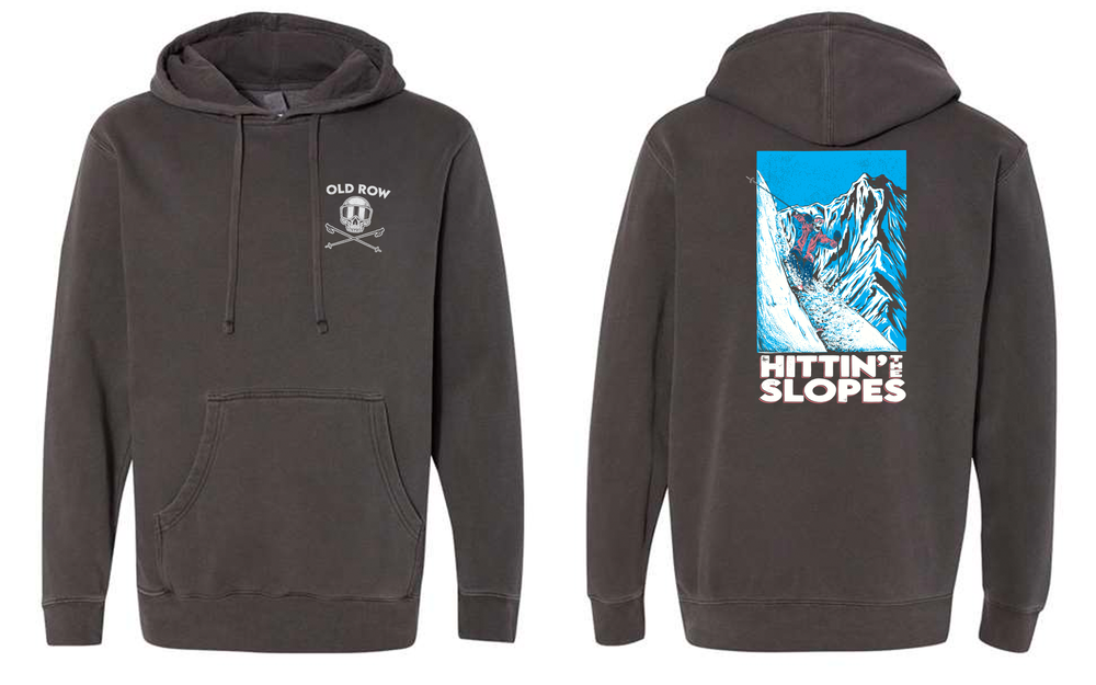 Hitting the Slopes Pigment Dyed Premium Hoodie Old Row