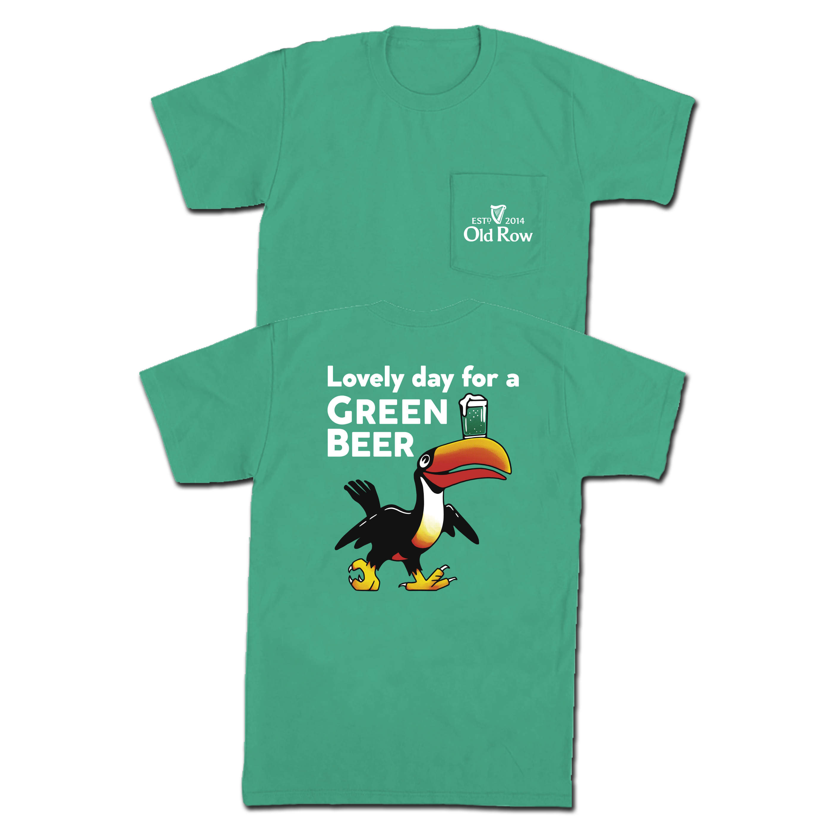 Lovely Day For A Green Beer Pocket Tee