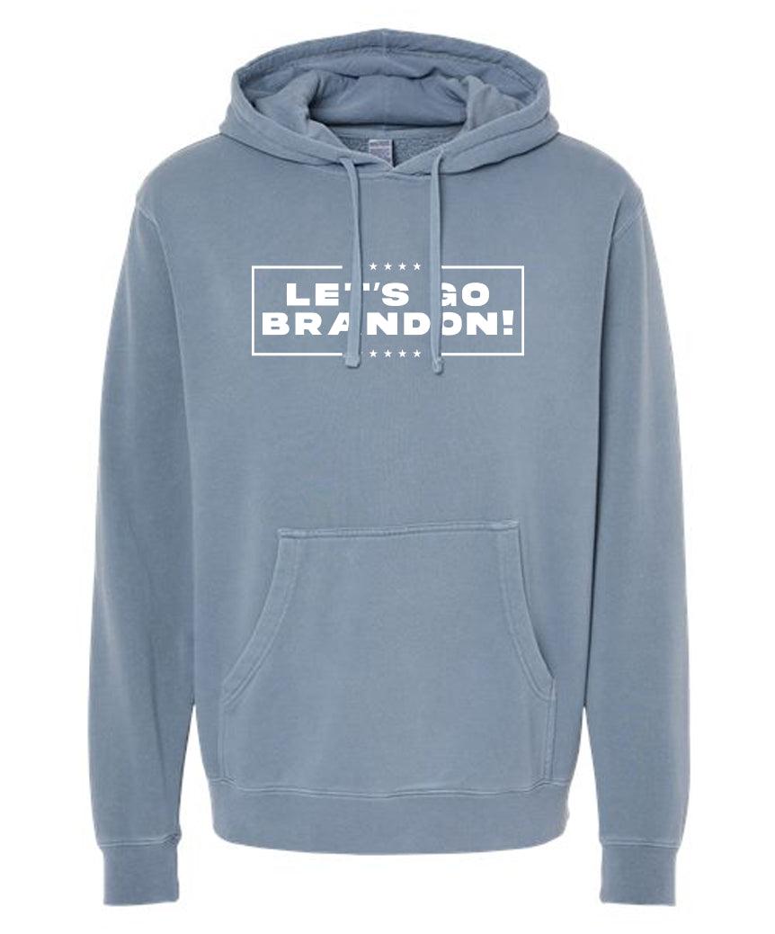 Let's Go Brandon Hoodie White, Premium Hoodie