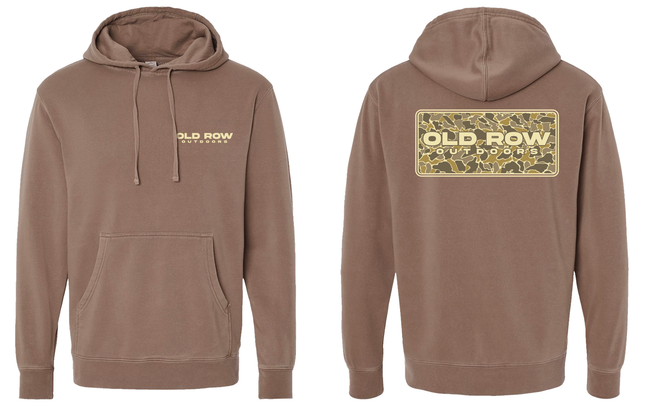 Old Row Outdoors 80s Camo Pigment Dyed Premium Hoodie