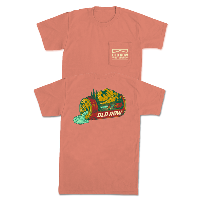 The Beer Can Mountain Pocket Tee / Old Row Orange / L