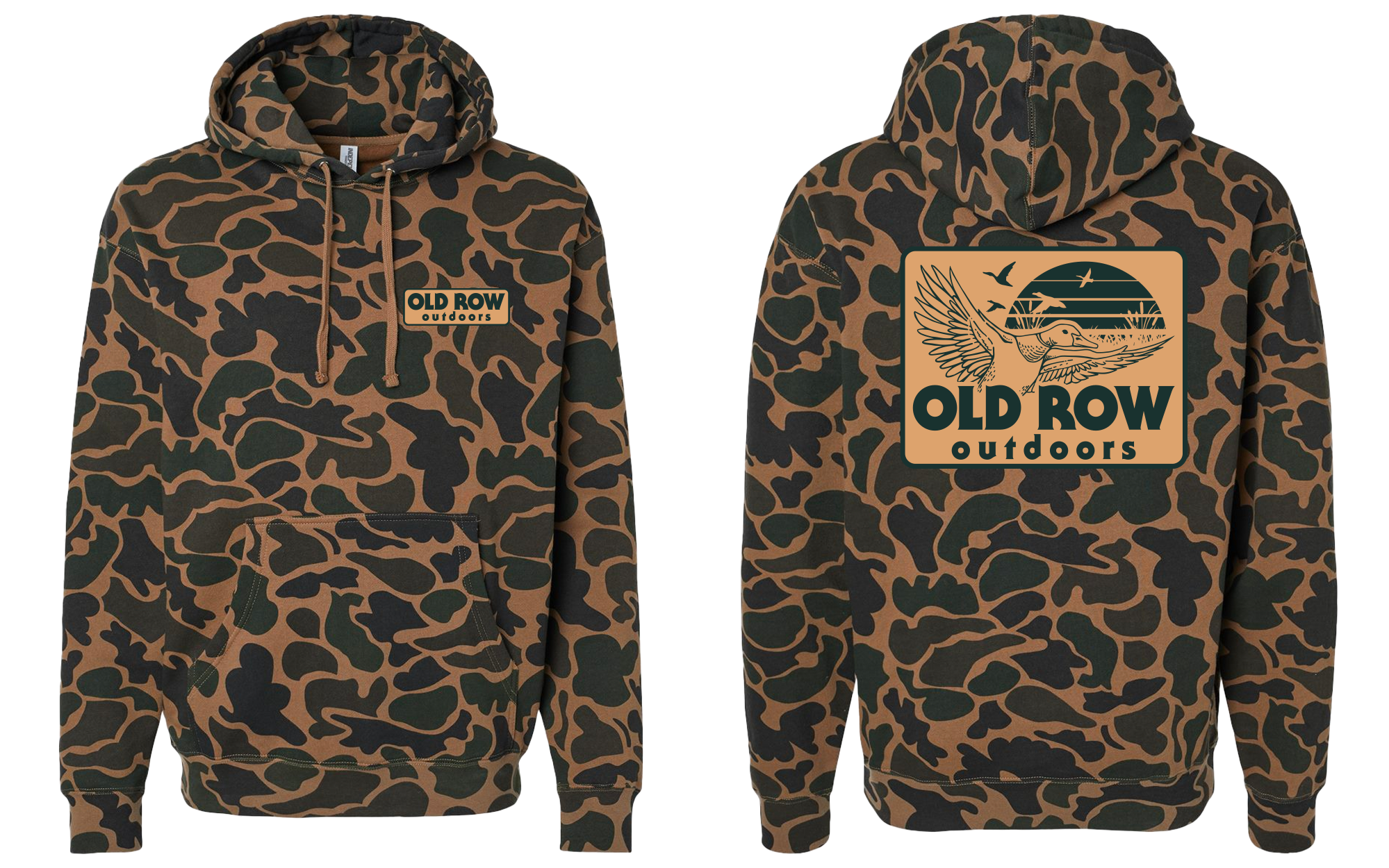 Old Row Outdoors Deer Badge Camo Hoodie / Old Row Camo / XL