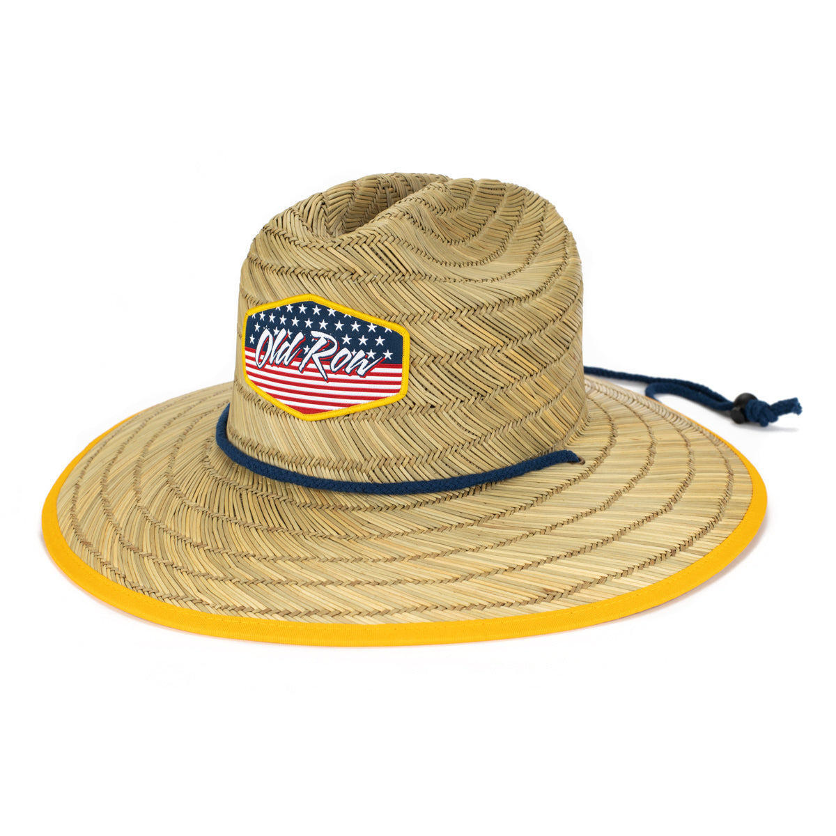 Old Row USA Straw Lifeguard Hat