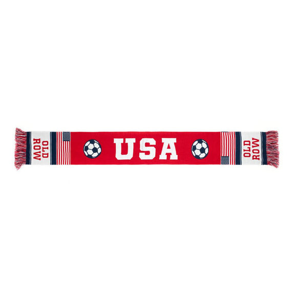 Old Row USA Soccer Scarf-Scarf-America First-Red-Old Row