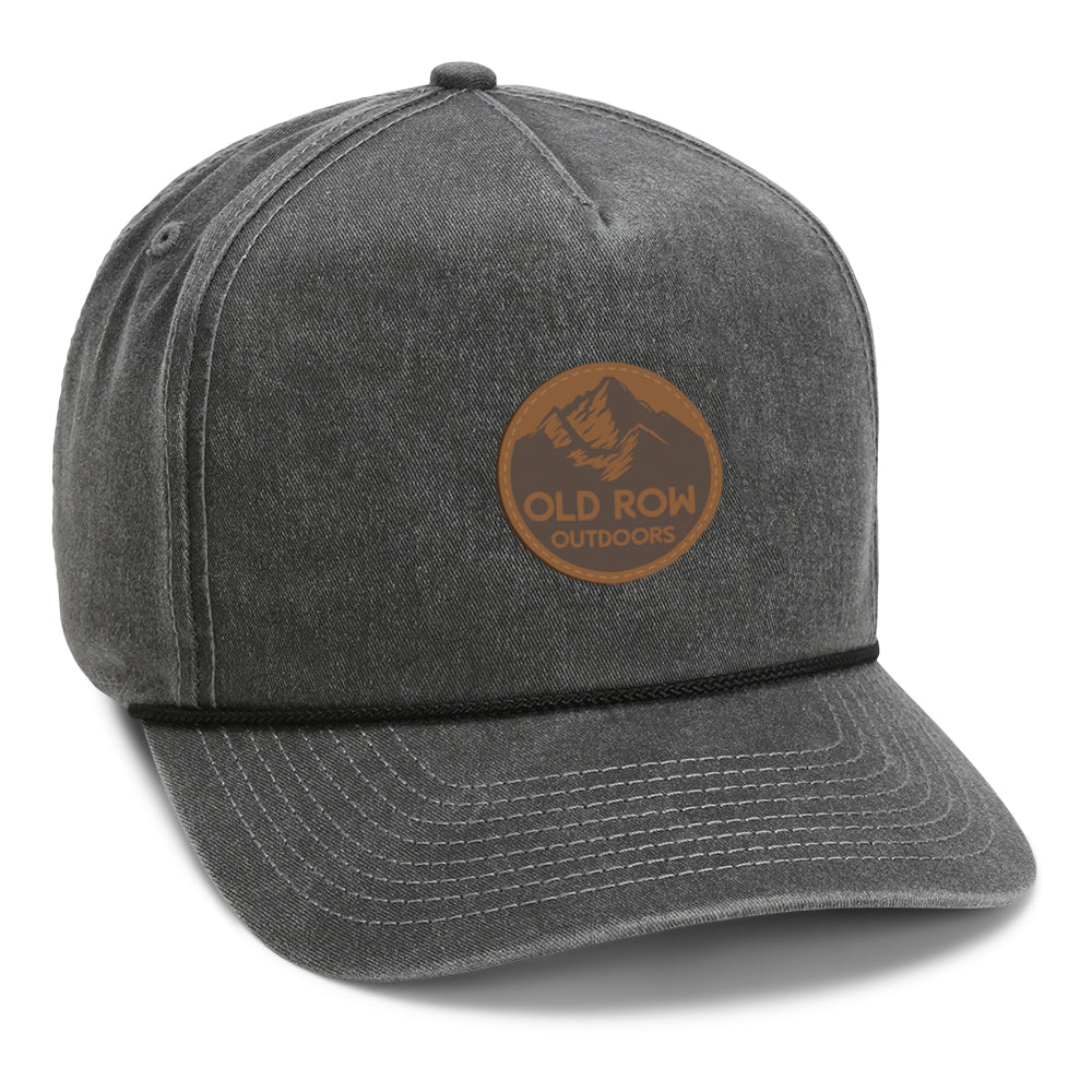 Old Row Outdoors Premium Leather Patch Rope Hat