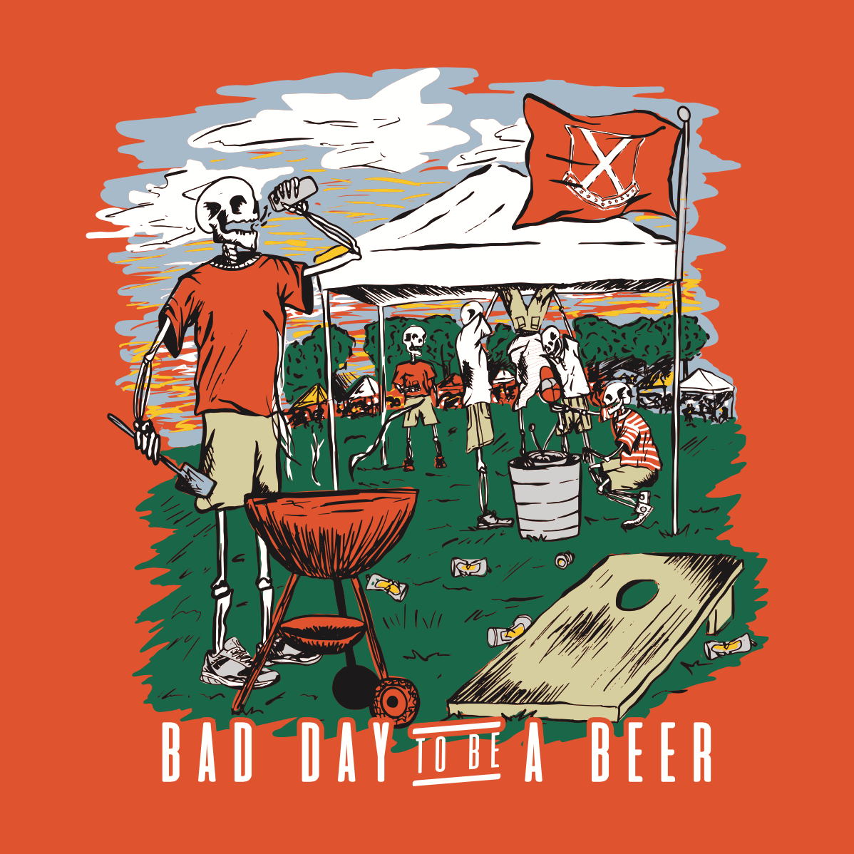 Bad Day To Be A Beer Tailgate Pocket Tee
