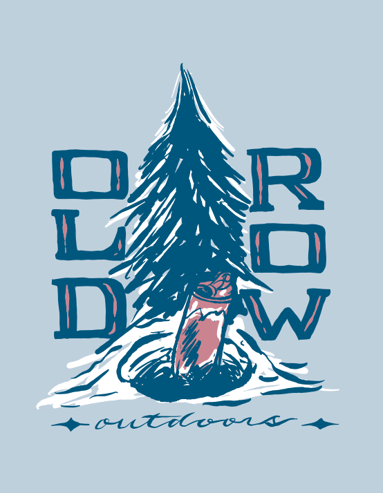 Old Row Outdoors Ice Fishing Pigment Dyed Premium Hoodie