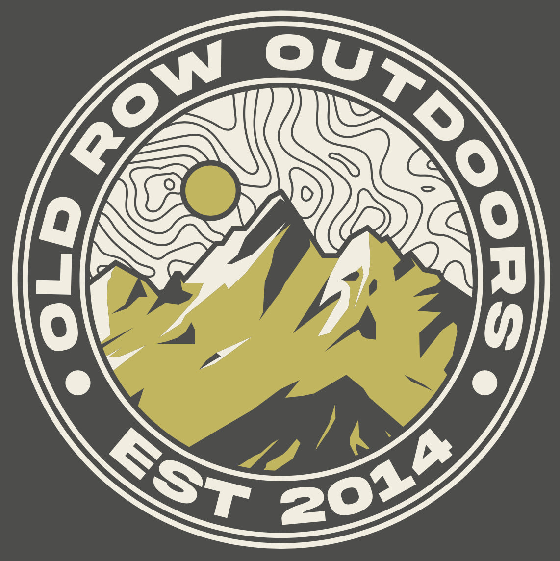 Old Row Outdoors Mountain Badge Long Sleeve Pocket Tee