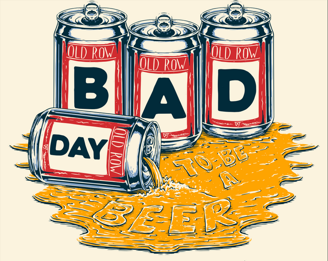 Bad Day To Be A Beer Empties Pocket Tee