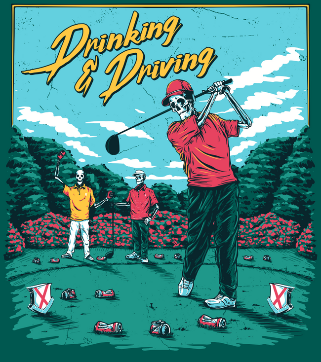 Drinking and Driving Pocket Tee