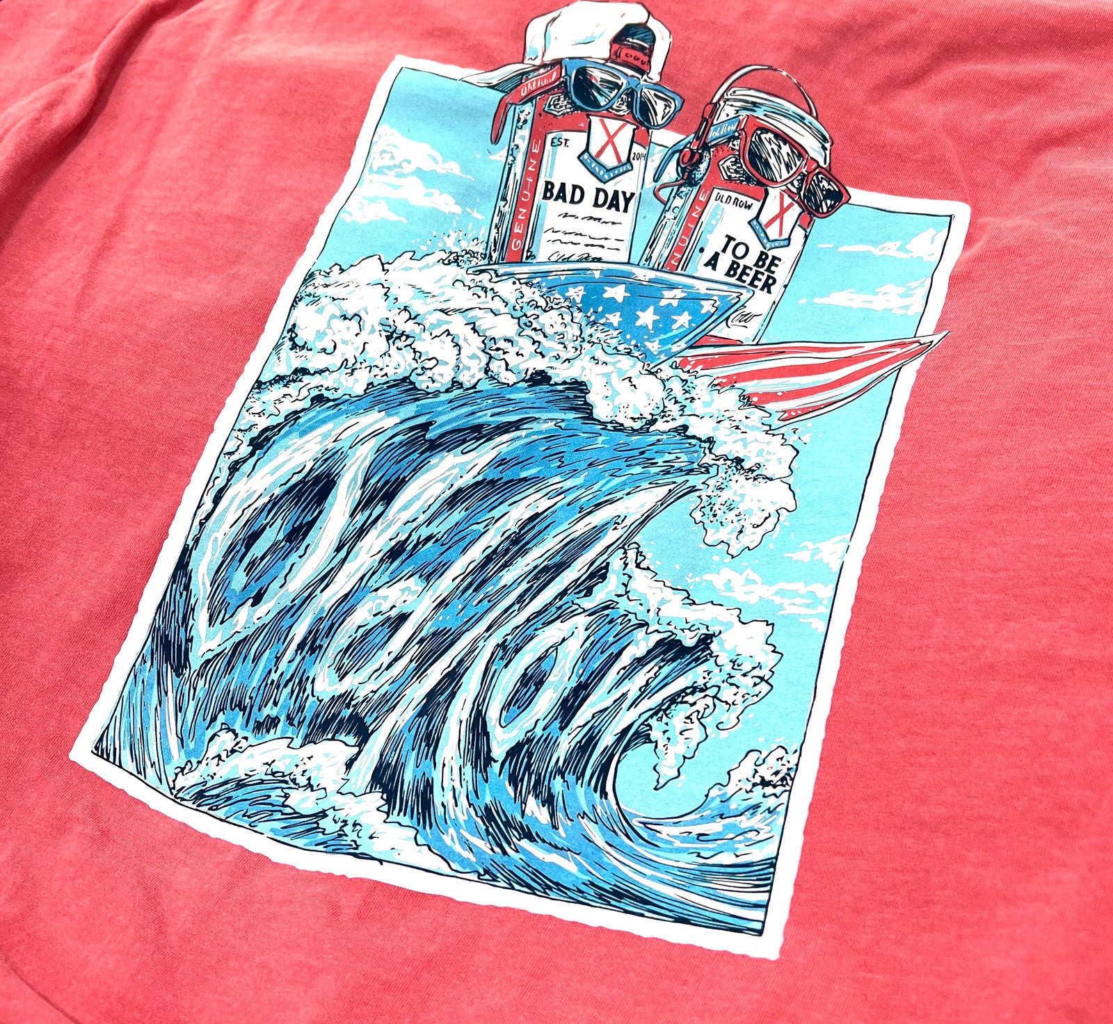 Bad Day To Be A Beer Surf's Up Pocket Tee