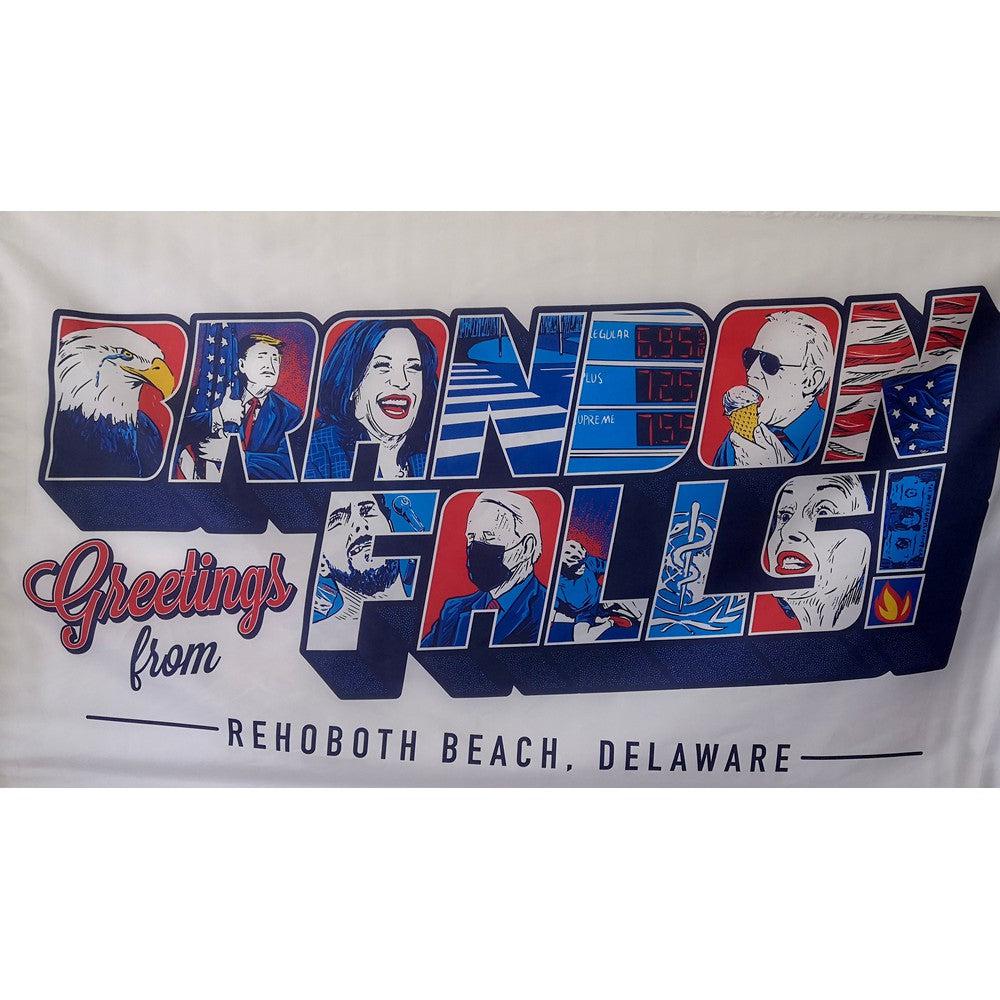 Greetings From Brandon Falls Flag-Flags-America First-White-Old Row