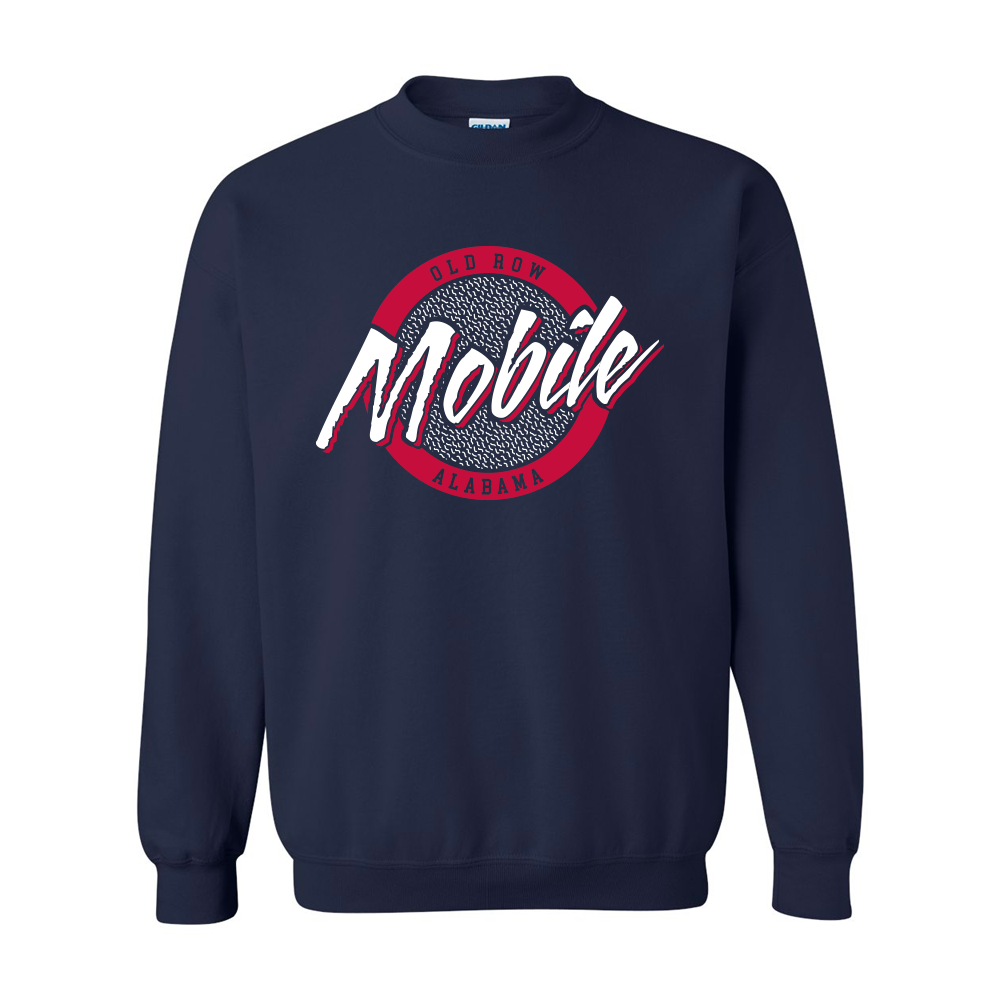 Mobile, Alabama Circle Logo Crewneck Sweatshirt