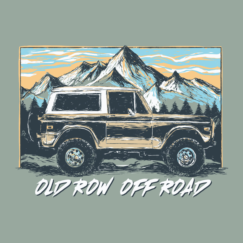 Old Row Off Road Mountains Pocket Tee