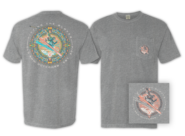 Hitting The Slopes Circle Pocket Tee Old Row